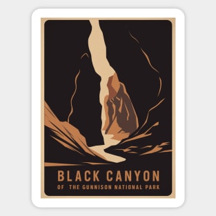 Black Canyon of the Gunnison National Park Vintage Sticker